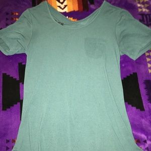 Teal t shirt w pocket